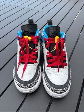 Men's Jordan Spizike Low Neutral Grey/Varsity Maze (IM7425 004)